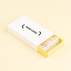 Boîte d'allumettes rectangulaire marquage 1 couleur