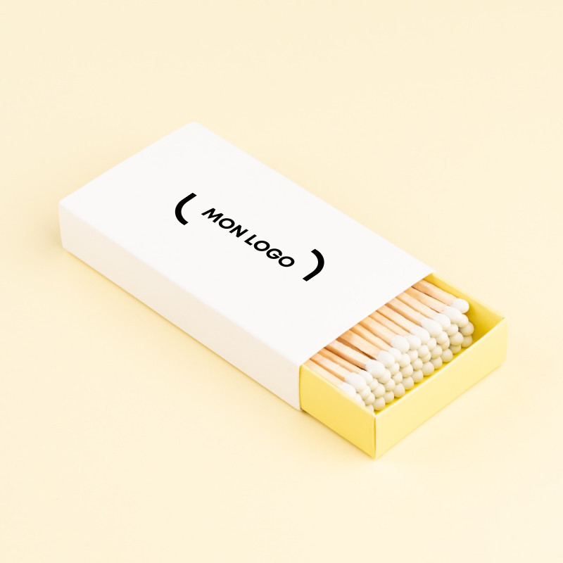 Boîte d'allumettes rectangulaire marquage 1 couleur