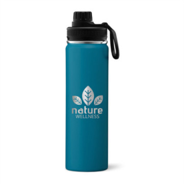 Bouteille isotherme 710 mL en acier inoxydable marquage laser