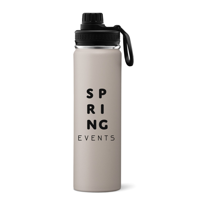 Bouteille isotherme 710 mL en acier inoxydable marquage sérigraphie