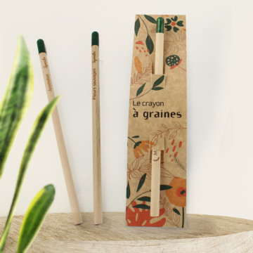 Crayon papier graines et cartonnette standard