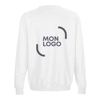 Sweat-shirt mixte blanc Sol's® Columbia