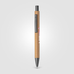 Stylo en bambou marquage quadri
