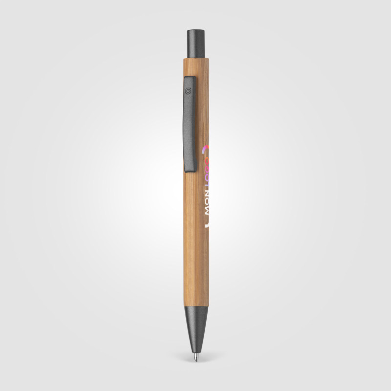 Stylo en bambou marquage quadri