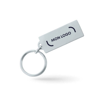 Porte-clés en métal brillant