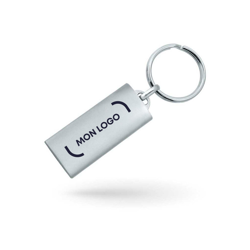 Porte-clés en métal brillant