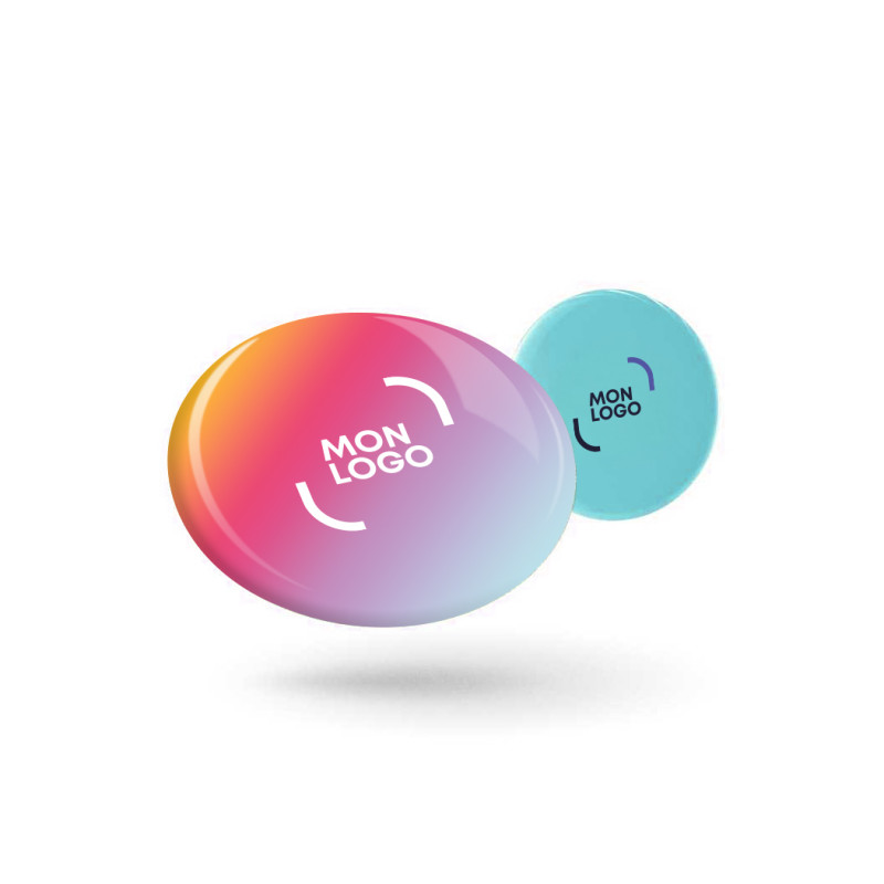 Magnet rigide impression quadri Ø 38  mm