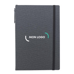 Carnet avec couverture en rPET et set mémos