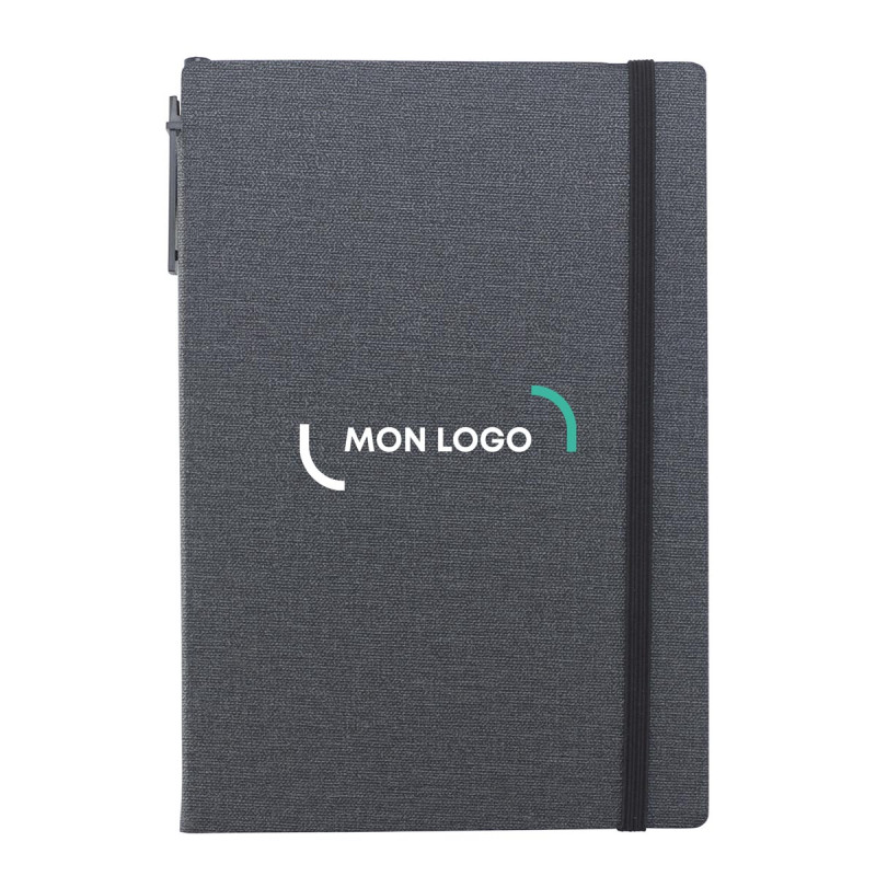 Carnet avec couverture en rPET et set mémos