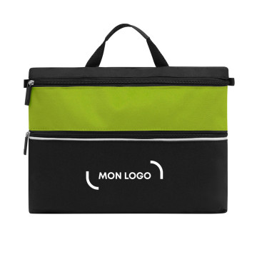 Sacoche noir-vert pomme