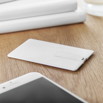 Clé USB carte de crédit 64 Go marquage 2 couleurs