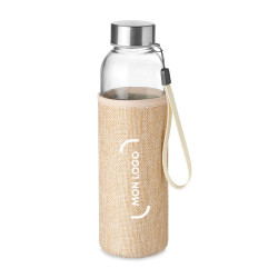 Bouteille avec pochette en jute 500 mL