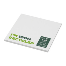 Mémos repositionnables 25 feuilles papier recyclé FSC® 7,5 x 7,5 cm