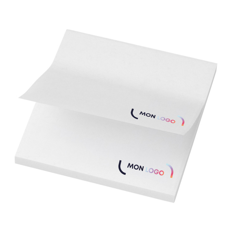 Mémos repositionnables 100 feuilles papier recyclé FSC® 7,5 x 7,5 cm