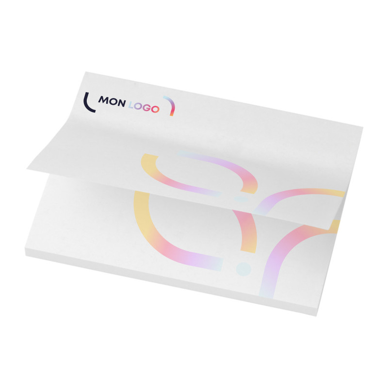 Mémos repositionnables 25 feuilles papier recyclé FSC® 10 x 7,5 cm