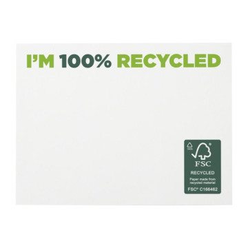 Mémos repositionnables 25 feuilles papier recyclé FSC® 10 x 7,5 cm