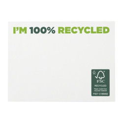 Mémos repositionnables 50 feuilles papier recyclé FSC® 10 x 7,5 cm
