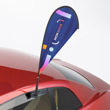 Drapeau pour vitre de voiture