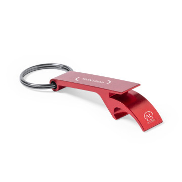 Porte-clés décapsuleur en aluminium recyclé