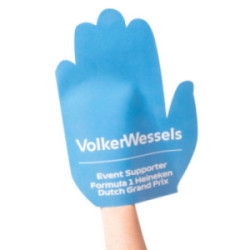 Main géante en carton marquage 1 couleur