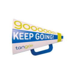 Mégaphone en carton marquage quadri