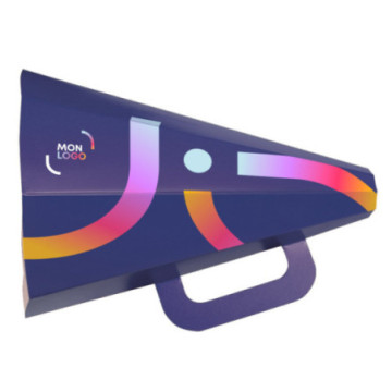 Mégaphone en carton marquage quadri