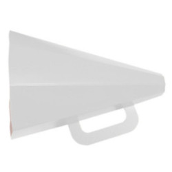 Mégaphone en carton marquage quadri