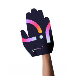 Main géante en carton marquage quadri