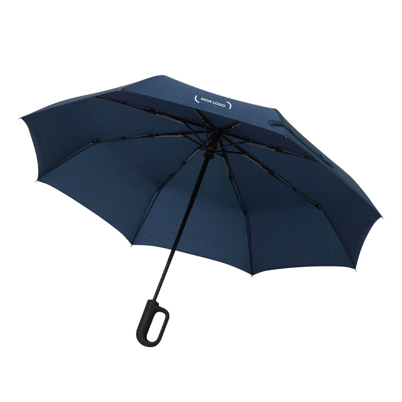 Parapluie pliable tempête en rPET ouverture et fermeture auto marine