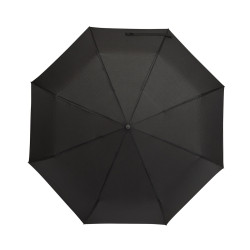 Parapluie pliable tempête en rPET ouverture et fermeture auto noir