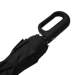 Parapluie pliable tempête en rPET ouverture et fermeture auto noir
