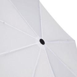 Parapluie pliable tempête en rPET ouverture et fermeture auto blanc