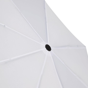 Parapluie pliable tempête en rPET ouverture et fermeture auto blanc