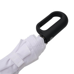 Parapluie pliable tempête en rPET ouverture et fermeture auto blanc