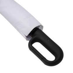 Parapluie pliable tempête en rPET ouverture et fermeture auto blanc