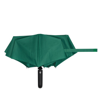 Parapluie pliable tempête en rPET ouverture et fermeture auto vert