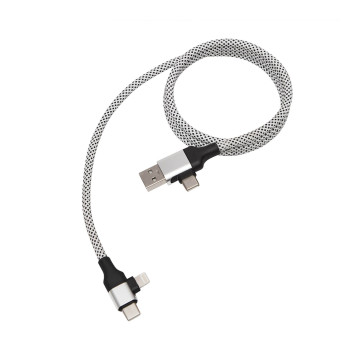 Câble de charge magnétique 60W argent