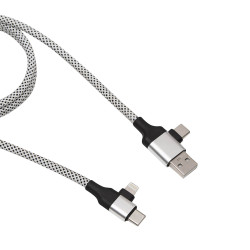 Câble de charge magnétique 60W argent