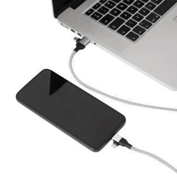 Câble de charge magnétique 60W argent