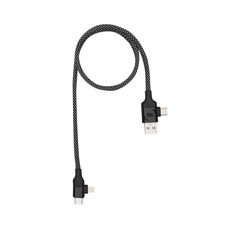 Câble de charge magnétique 60W noir