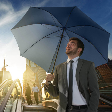 Parapluie golf tempête en rPET Fare®