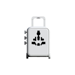 Adaptateur universel en rPET en forme de valise Xoopar®