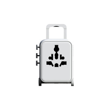 Adaptateur universel en rPET en forme de valise Xoopar®