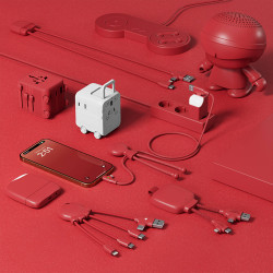 Adaptateur universel en rPET en forme de valise Xoopar®