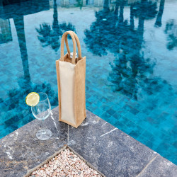 Sac bouteille en coton et jute Ubag®