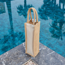 Sac bouteille en coton et jute Ubag®