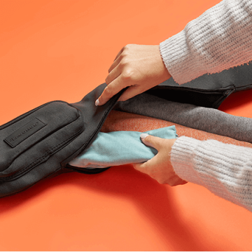 Sac banane transformable en oreiller de voyage