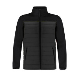 Veste mixte matelassée bi-matière