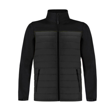 Veste mixte matelassée bi-matière