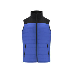 Veste mixte matelassée bi-matière sans manches